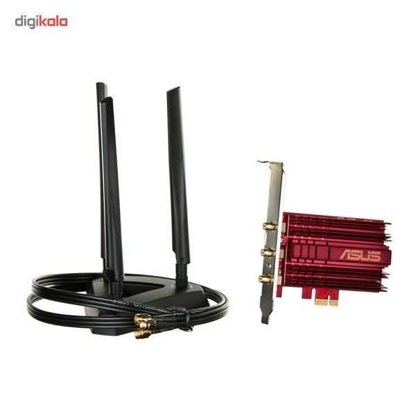کارت شبکه بیسیم، دو بانده و PCI Express ایسوس مدل PCE-AC68 main 1 8