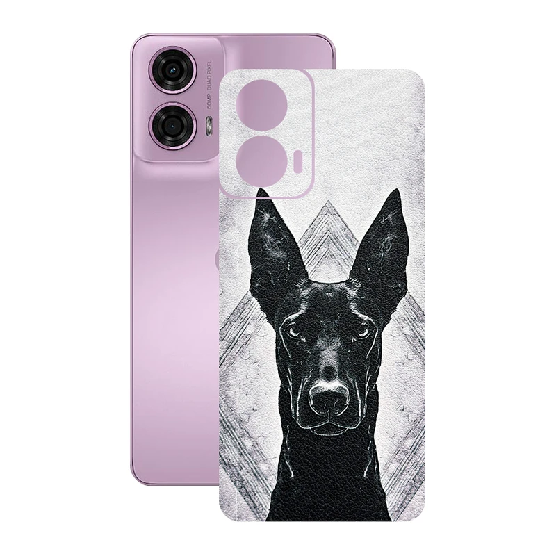 برچسب پوششی ریمکس مدل Leth طرح دوبرمن مناسب برای گوشی موبایل موتورولا Moto G24