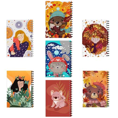 دفتر مشق مدل فانتزی مجموعه 7 عددی