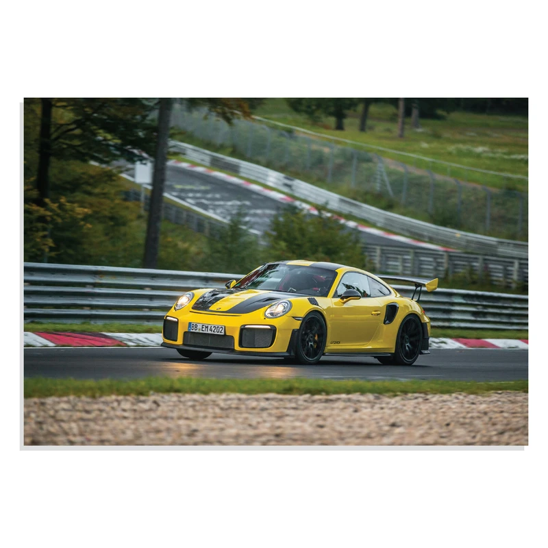 پوستر طرح ماشین پورشه 911 - Porsche 911 GT2 RS 991 2017 مدل NV0708