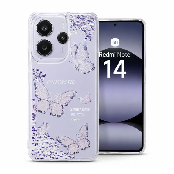 کاور کد 01 طرح پروانه آکواریومی مناسب برای گوشی موبایل شیائومی Redmi Note 14 4G