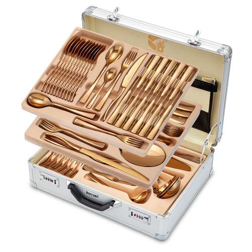 سرویس قاشق و چنگال 145 پارچه جی فی نی مدلLUXURY 685R 