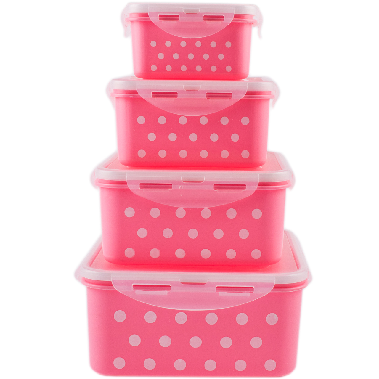 ظرف نگهدارنده 4 تکه  مدل POLKA DOTS