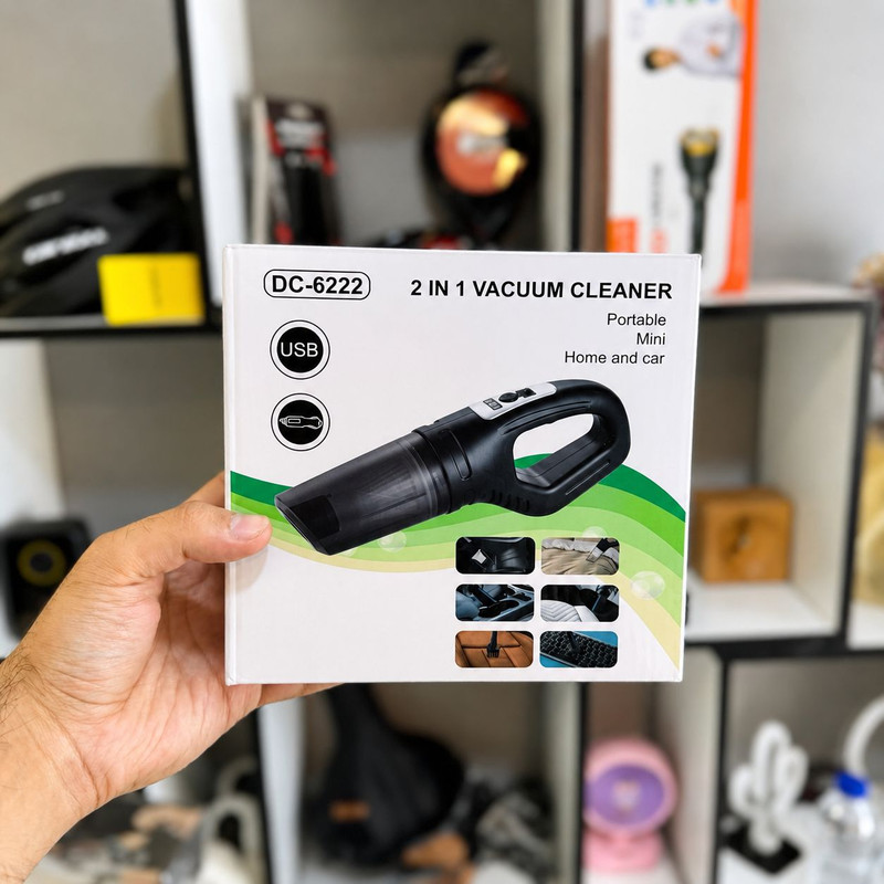 جارو شارژی دوکاره خودرو مدل CleanPro کد 2309