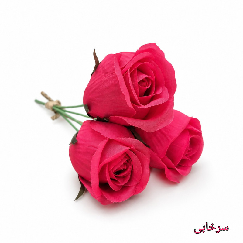 دسته گل مصنوعی مدل رز هلندی ۳ شاخه