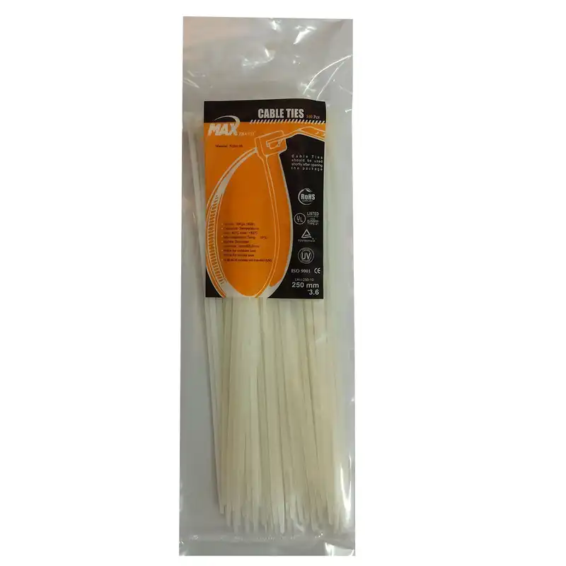 بست کمربندی مکس مدل LH-M-250-10 بسته 100 عددی