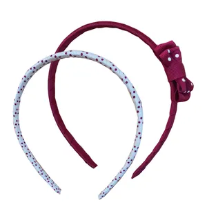 تل مو دخترانه مدل خالخالی بسته 2 عددی