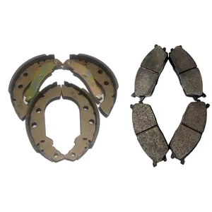 لنت ترمز جلو فرهنگ قطعه پیشتاز نوید مدل 120056B مناسب برای تیبا به همراه لنت ترمز عقب