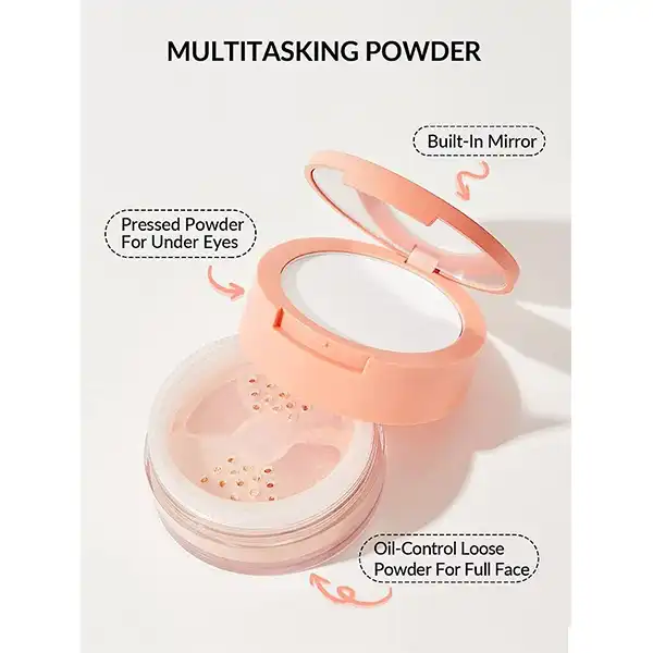 پودر تثبیت کننده آرایش شگلم مدل Natural Linen