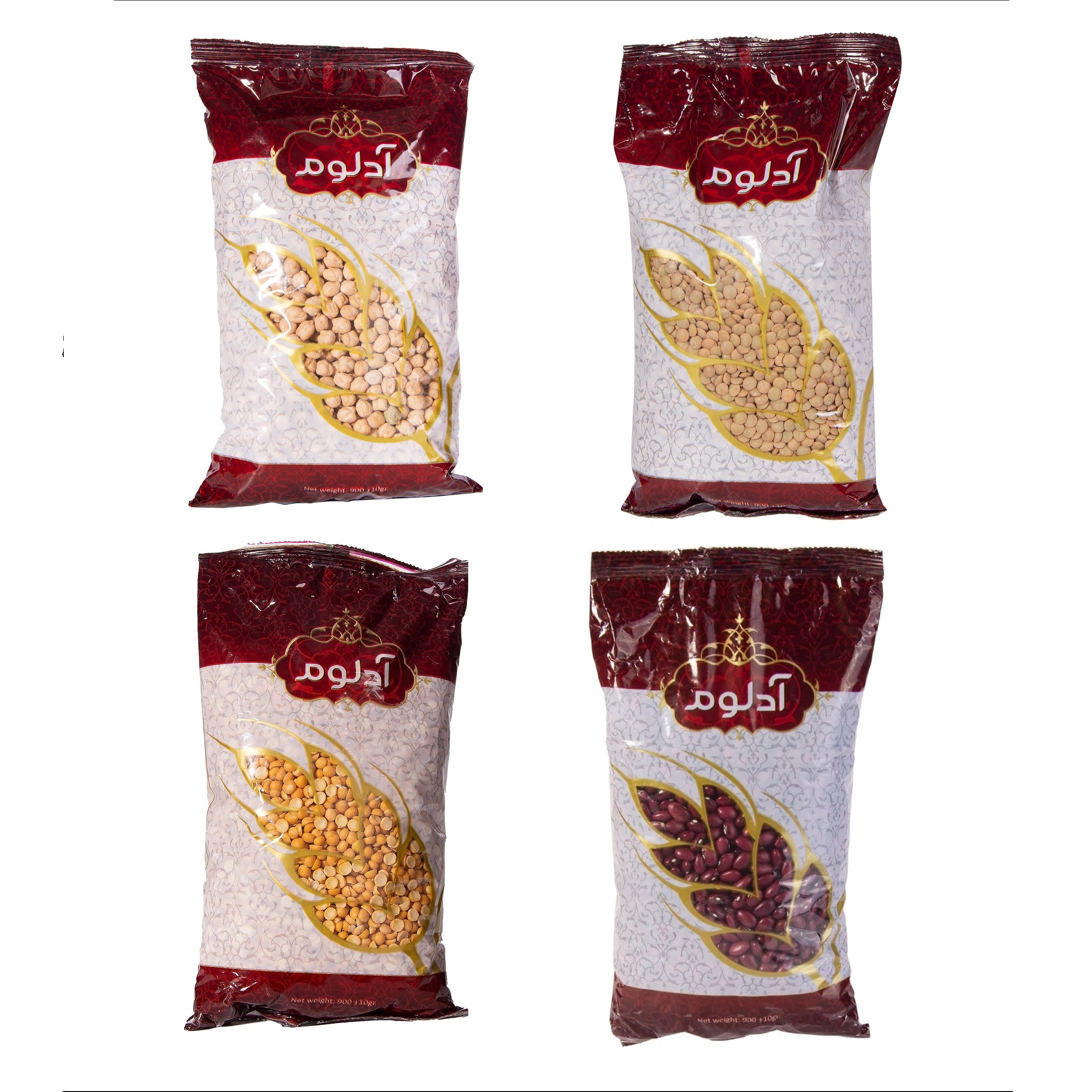 حبوبات آدلوم - 900 گرم مجموعه 4 عددی