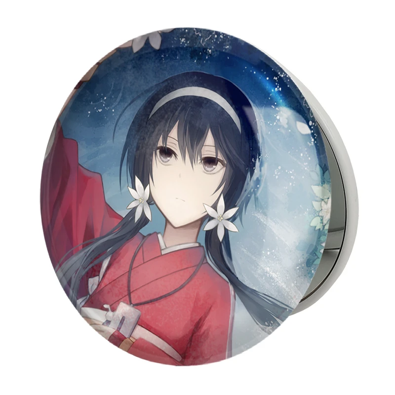 آینه جیبی خندالو طرح کیوکا ایزومی انیمه سگ های ولگرد بانگو مدل تاشو کد 11784 