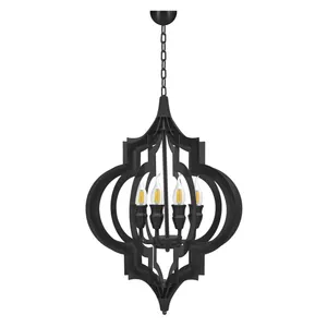 لوستر 8 شعله مدل شمشیری