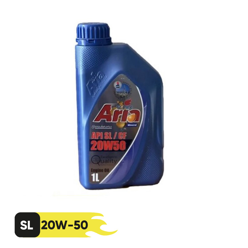 روغن موتور خودرو آریا مدل 20W50 SL حجم 1 لیتر