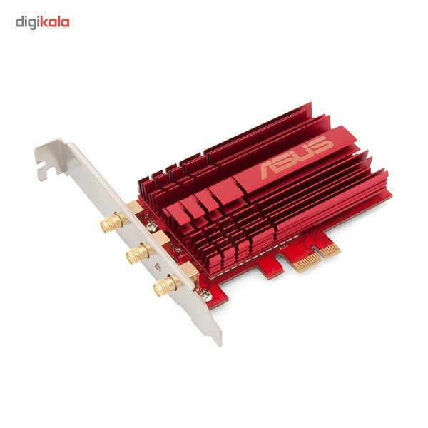 کارت شبکه بیسیم، دو بانده و PCI Express ایسوس مدل PCE-AC68 main 1 12