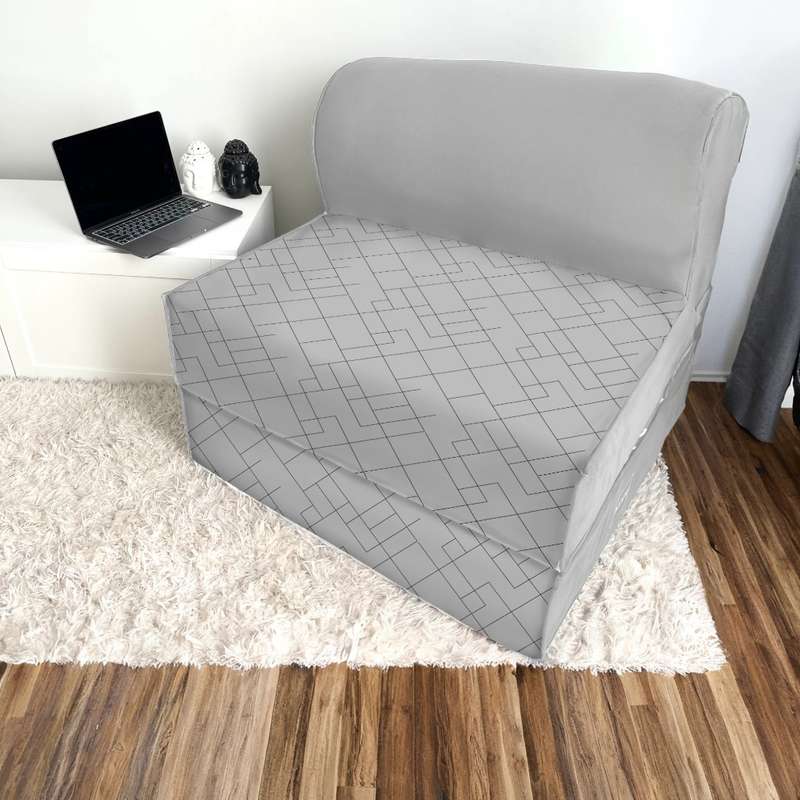مبل تختخواب شو یک نفره نوپه هوم مدل پترن هندسی E2072