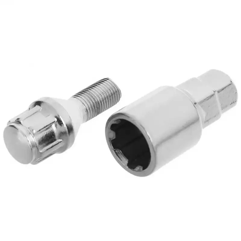 پیچ چرخ و رینگ ضد سرقت خودرو چیکال مدل M-18 مناسب برای پراید مجموعه 6 عددی