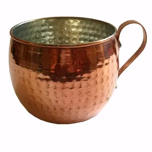 لیوان مسی طرح خمره ای کد 1