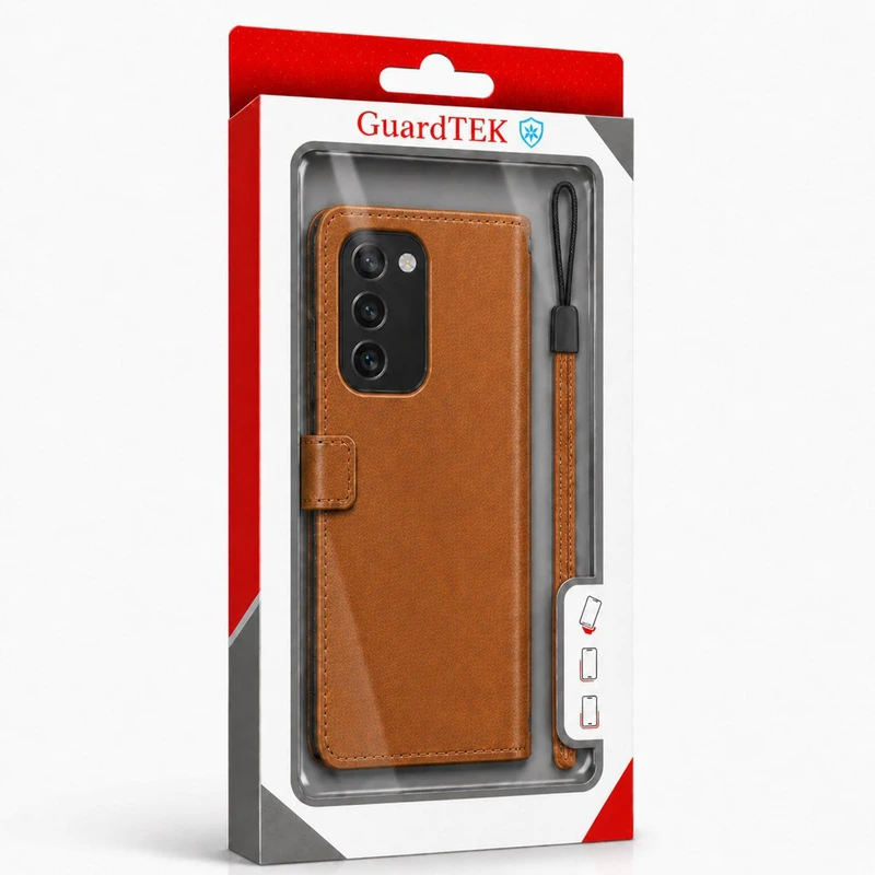 کیف کلاسوری گاردتک مدل Flip cover strap مناسب برای گوشی موبایل سامسونگ Galaxy S20 FE به همراه بند