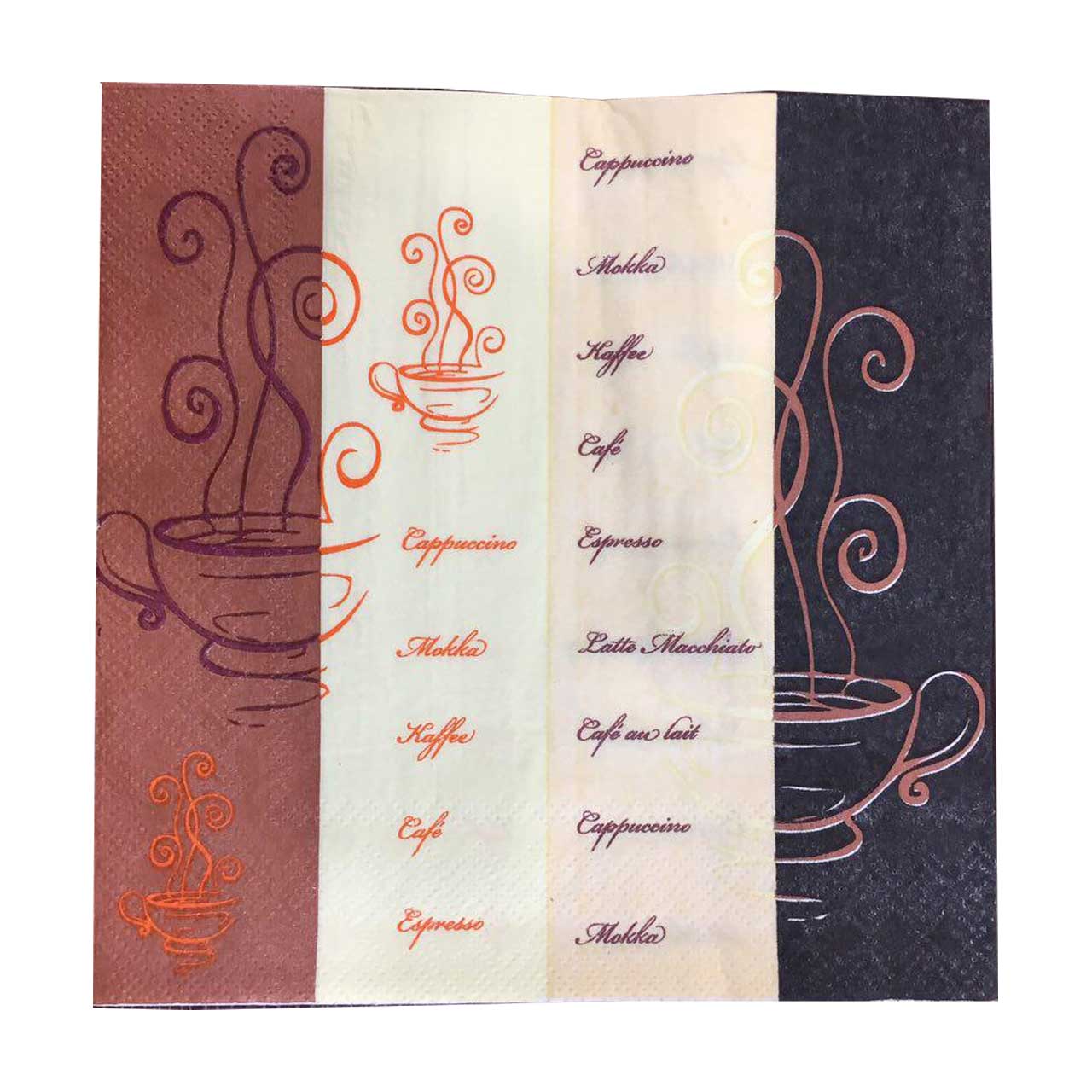 دستمال کاغذی مدل coffee بسته 20تایی