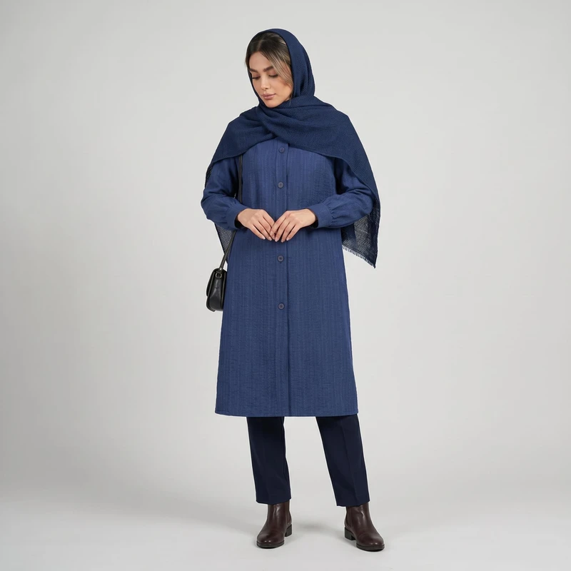 مانتو زیر زانو زنانه السانا مدل آیسین کد 2493