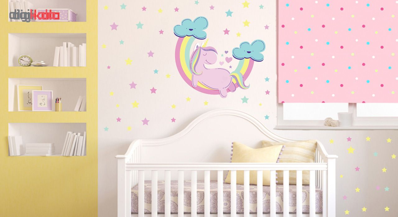 استیکر دیواری صالسو آرت طرح unicorn baby hk