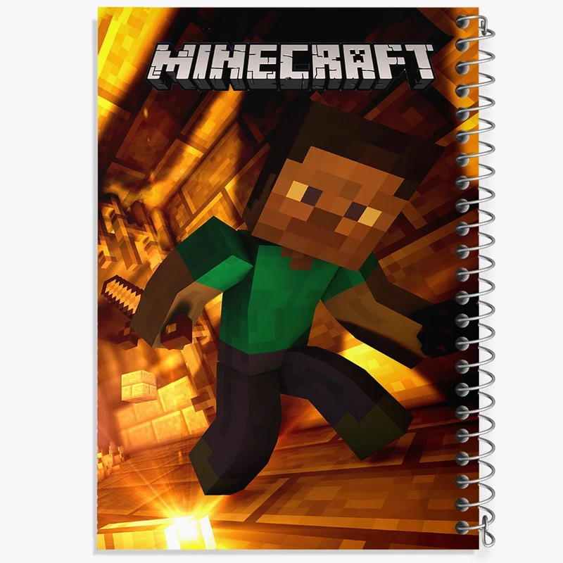 دفتر شطرنجی 50 برگ خندالو مدل ماینکرافت (Minecraft) کد F2428