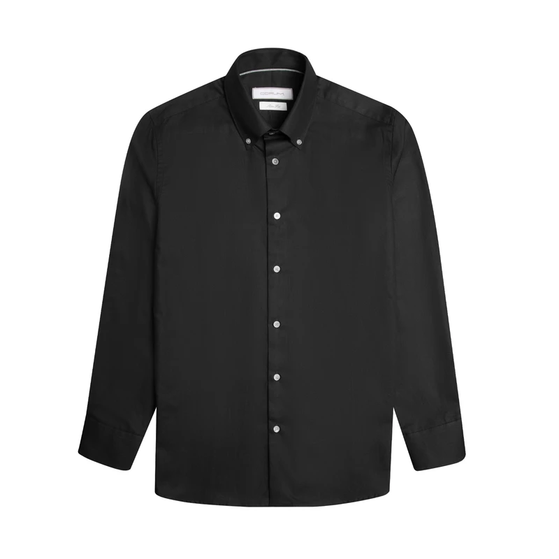 پیراهن آستین بلند یقه برگردان مردانه کروم مدل 2520101