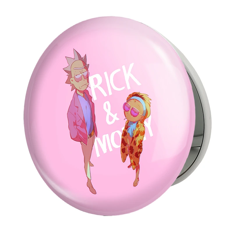 آینه جیبی خندالو طرح انیمیشن ریک و مورتی Rick and Mort مدل تاشو کد 26380 