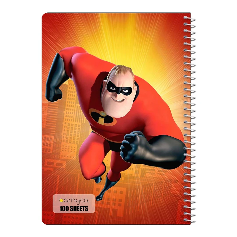 دفتر مشق 100 برگ سیمی کارنیکا طرح شگفت انگیزان The Incredibles کد 62487