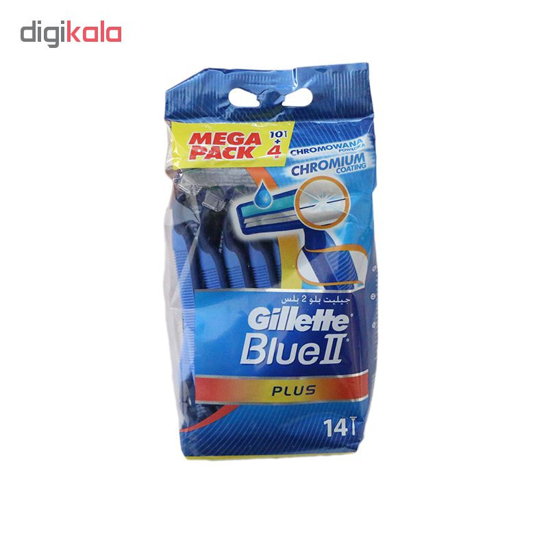 خودتراش ژیلت مدل Blue 2 plus بسته 28 عددی