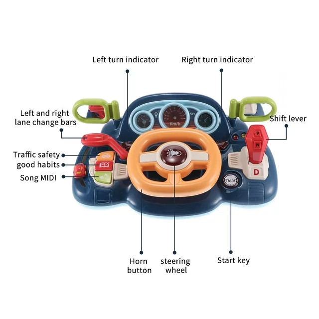 اسباب بازی مدل فرمان طرح کیلومتر دار کد 7076