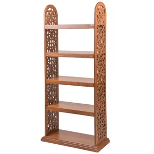 کتابخانه دستساز صنایع چوب ساج طرح آذین کد 629