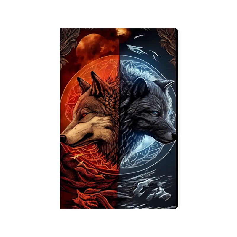 تابلو شاسی عرش مدل فانتزی گرگ کد As4567