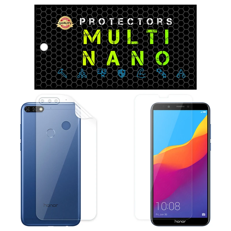 محافظ صفحه نمایش مولتی نانو مدل X-SFT مناسب برای گوشی موبایل آنر 7C به همراه محافظ پشت