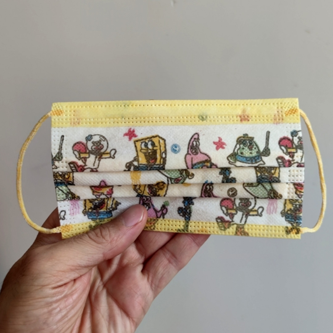 ماسک تنفسی کودک وحدت طرح باب اسفنجی بسته 30 عددی ماسک تنفسی کودک وحدت طرح باب اسفنجی بسته 30 عددی