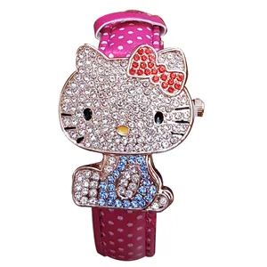 ساعت مچی عقربه ای دخترانه و بچگانه کیتی کد KITI-02