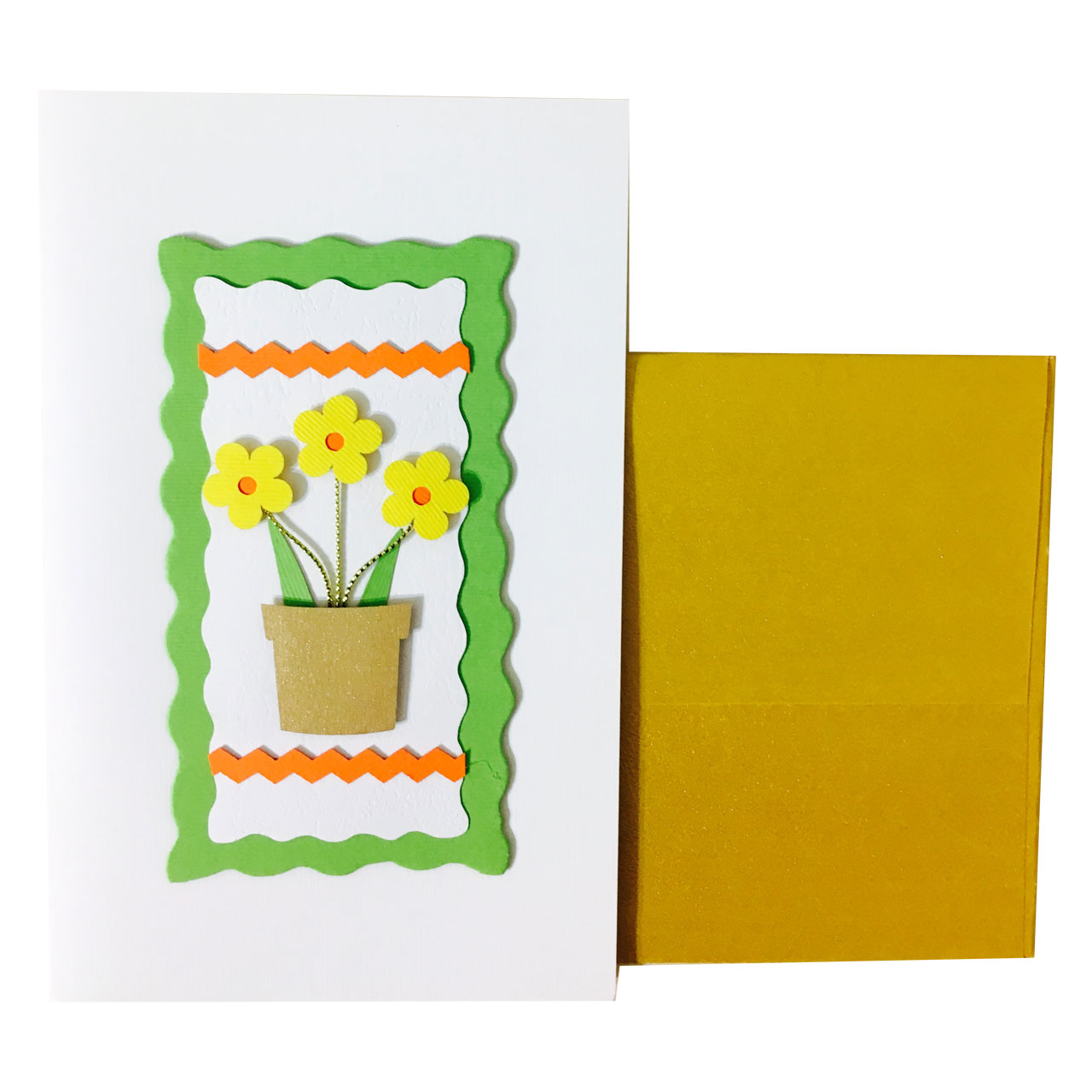 کارت پستال دست ساز  مدل Flower