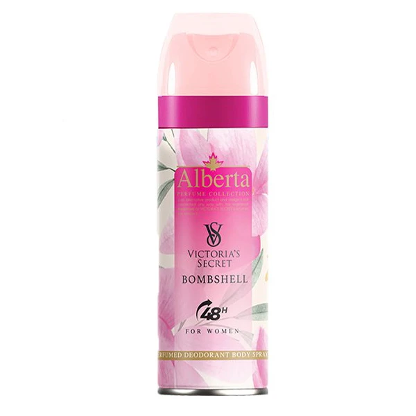اسپری بدن زنانه آلبرتا مدل Victoria's Secret-BOMBSHELL حجم 200 میلی لیتر