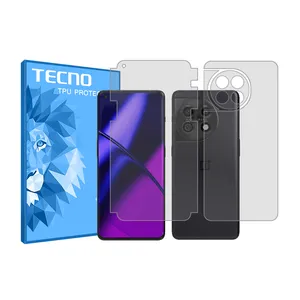 Tecno HyGEL model Transparent screen protector suitable for OnePlus 11 mobile phone along with the back of the phone