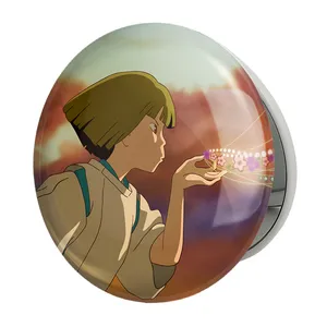 آینه جیبی خندالو طرح هاکو انیمه شهر اشباح Spirited Away مدل تاشو کد 12112 