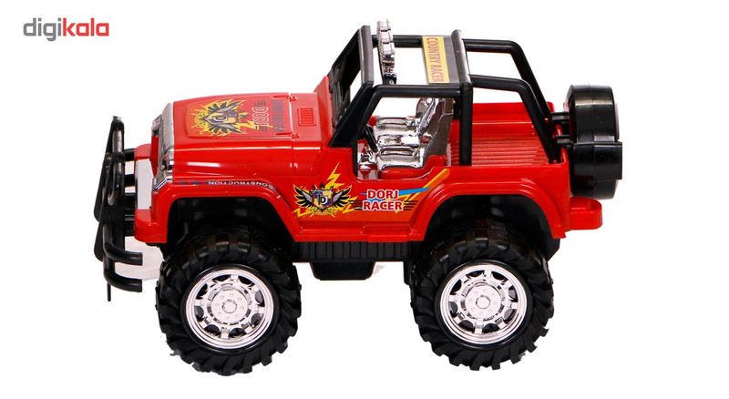 ماشین بازی درج  مدلJeep طرح RED OFFROAD