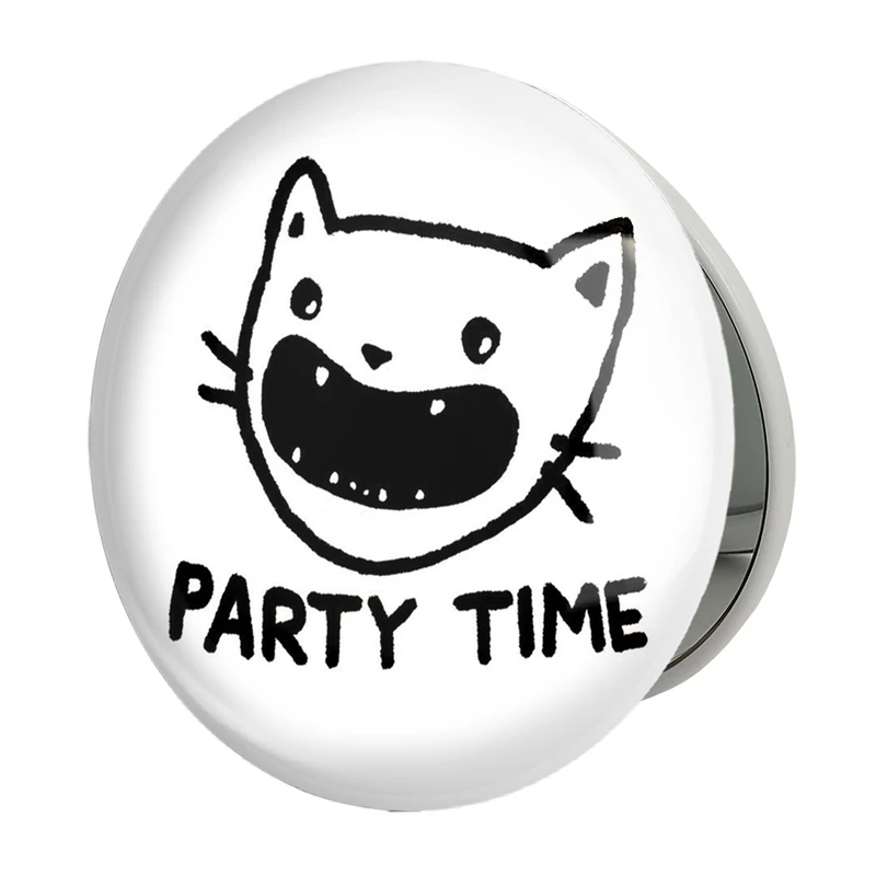 آینه جیبی خندالو طرح گربه خوشحال مدل تاشو کد 29295