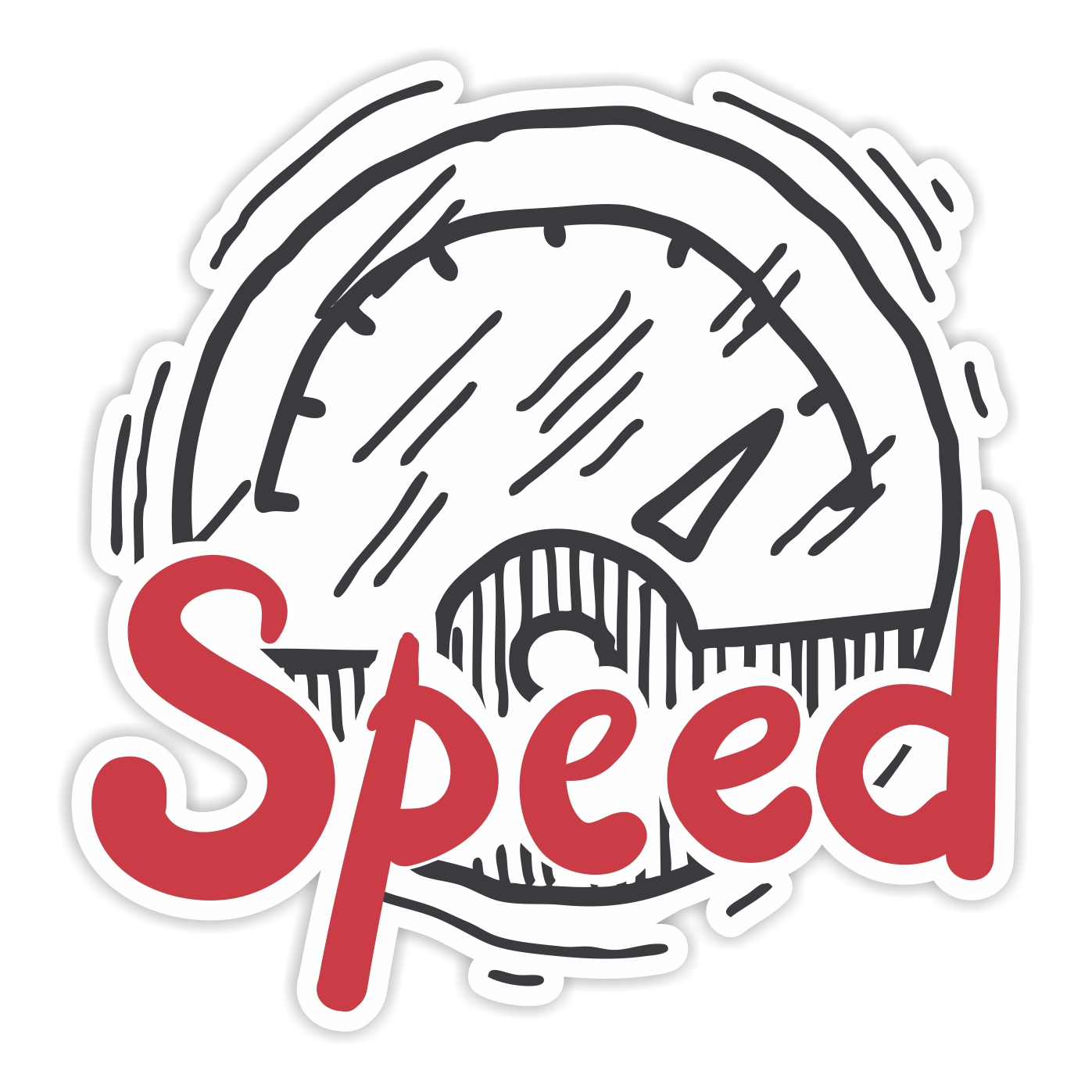 استیکر مدل BSB-00301 طرح Speed
