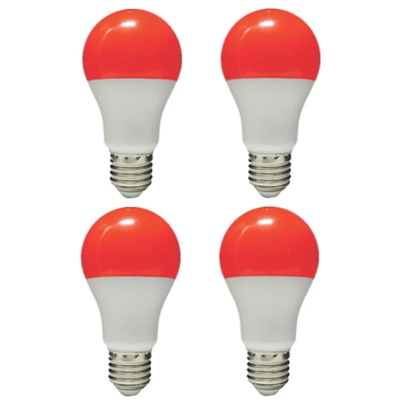 لامپ ال ای دی 9 وات پارس شهاب مدل رنگی پایه E27 مجموعه 4 عددی