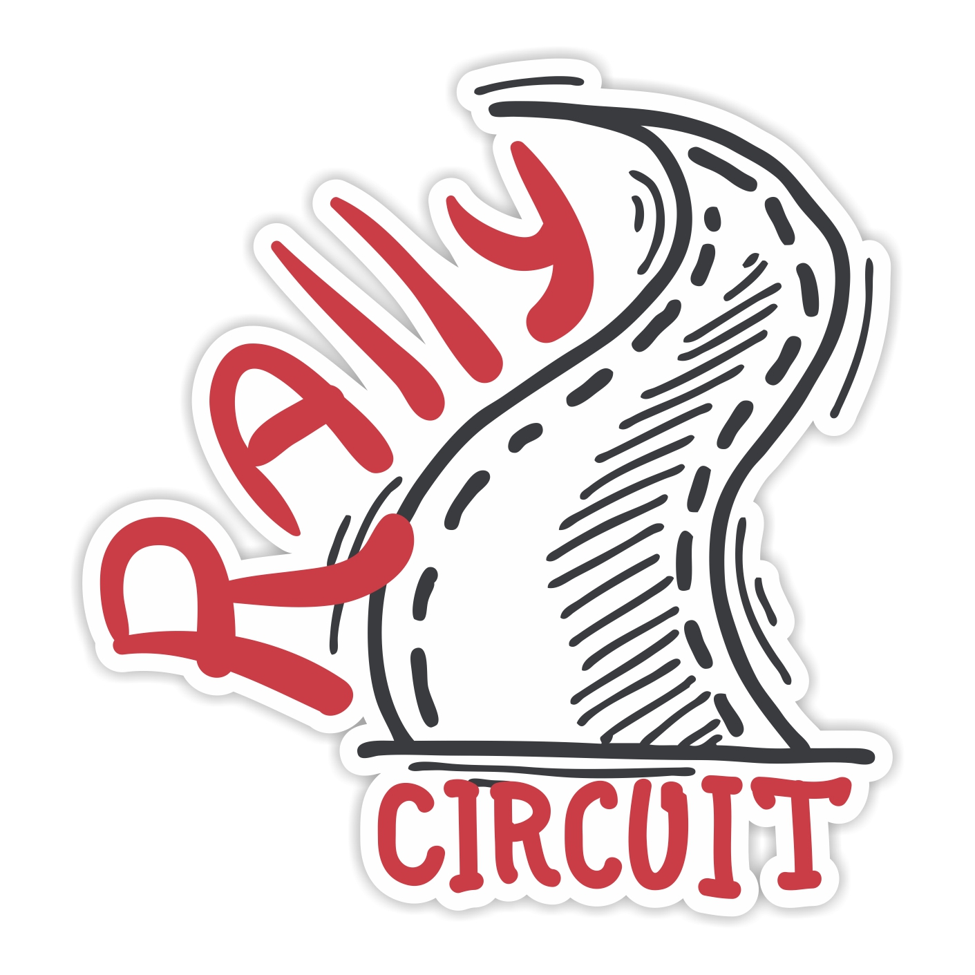 استیکر مدل BSB-00306 طرح Rally Circuit