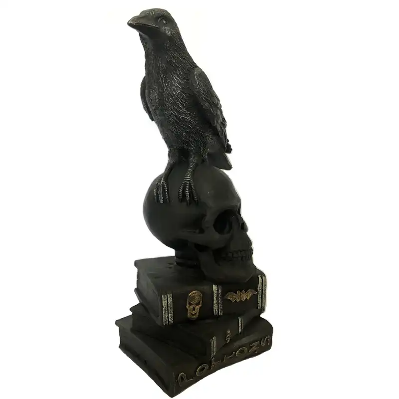 مجسمه طرح كلاغ و كتاب