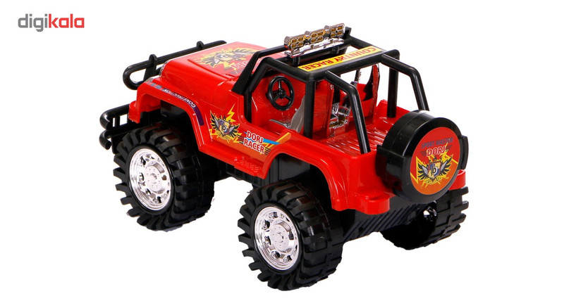 ماشین بازی درج  مدلJeep طرح RED OFFROAD