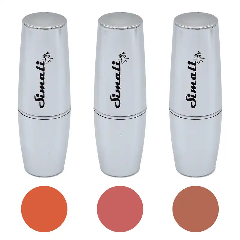 رژ لب جامد سیمالی استار کد 10 مجموعه سه عددی