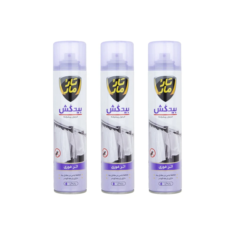   اسپری بیدکش تار و مار مدل پایه آب حجم 300 میلی لیتر مجموعه 3 عددی