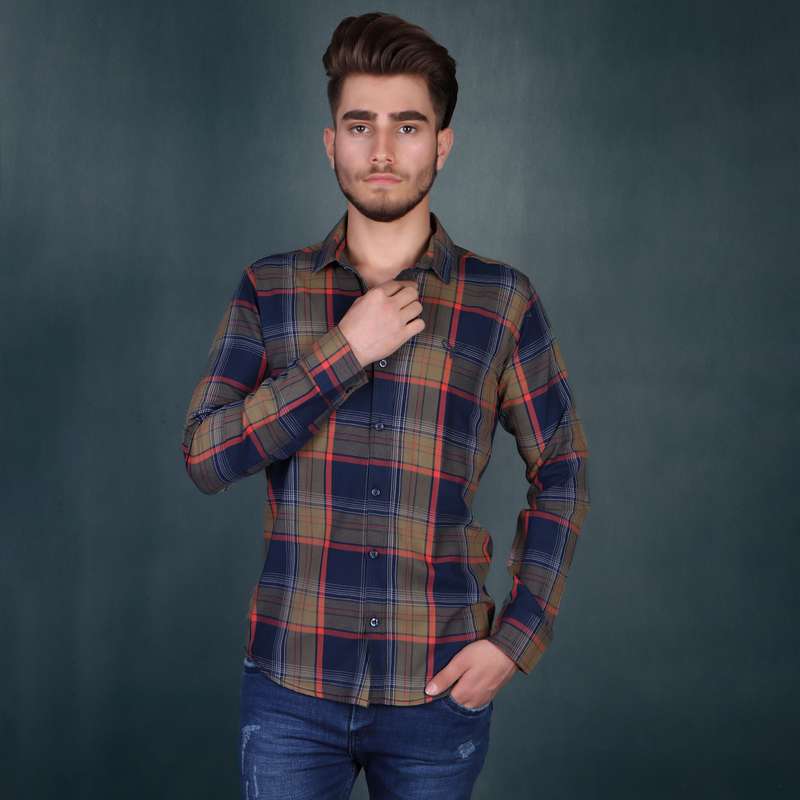 پیراهن آستین بلند مردانه پیکی پوش مدل M02550